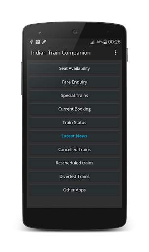 Indian Train Status Companion screenshot 1