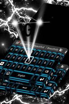 Neon Keypad Blue Theme 4 تصوير الشاشة