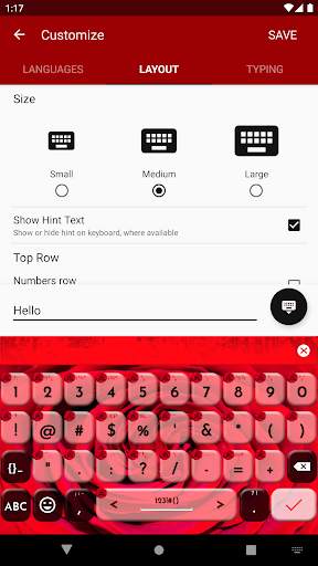 Red Rose Emoji Keyboard screenshot 3