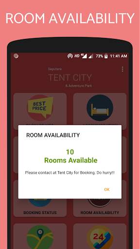Hotel TENT CITY - Saputara India 5 تصوير الشاشة