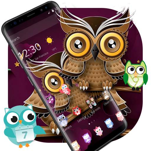 Two-dimensional Abstract Owl Theme 1.1.4