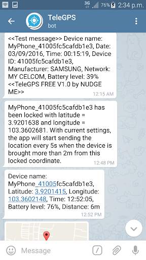 GPS To Telegram Messenger screenshot 6