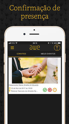 AWE Social: convites e RSVP screenshot 4