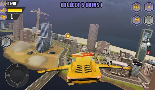 Flying Racing Car Games screenshot 2