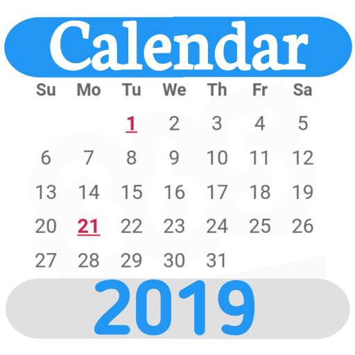2019 Calendar 9.4