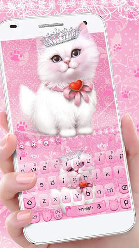 Cute Furry Kitty Keyboard screenshot 1