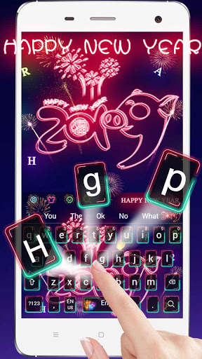 Happy New Year 2019 Keyboard screenshot 1