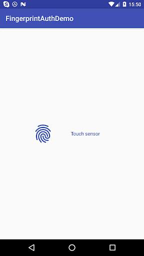 Fingerprint Auth Helper Demo screenshot 1
