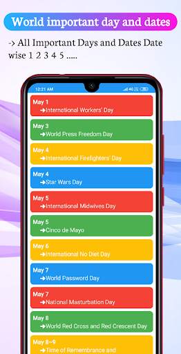 World Important Days & Dates screenshot 3