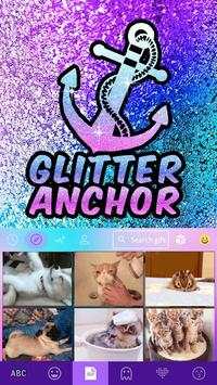 Glitter Anchor Kika Keyboard स्क्रीनशॉट 4