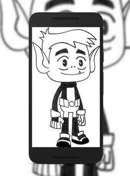 Coloring Teen Titan Go screenshot 4