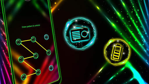 Neon Lines Launcher Theme screenshot 3