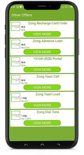 All Zong Packages 2021 free screenshot 7