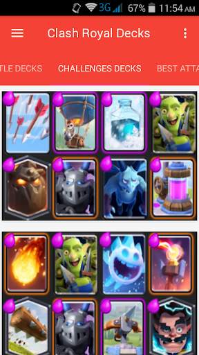 Clash Royal Battle Decks screenshot 1