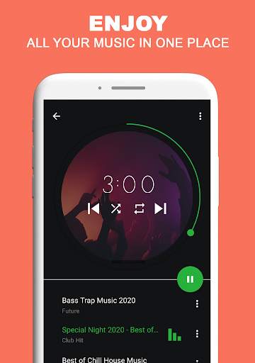 Volk Player - Free MP3 Music & Video Player screenshot 1