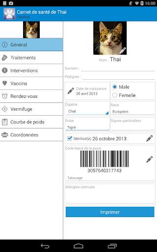 Carnet de Santé Vétérinaire screenshot 3