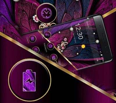 Dark Purple Feather Metal Theme screenshot 2