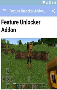 Feature Unlocker Addon MCPE' screenshot 2