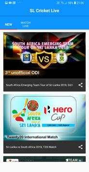 SL Cricket Live - TV & Video screenshot 2