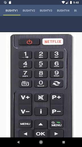 Bush TV Remote 3 تصوير الشاشة