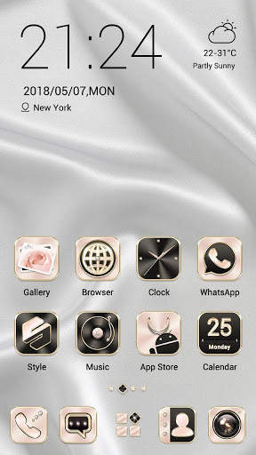 Rose GoldX GO Launcher Theme screenshot 2