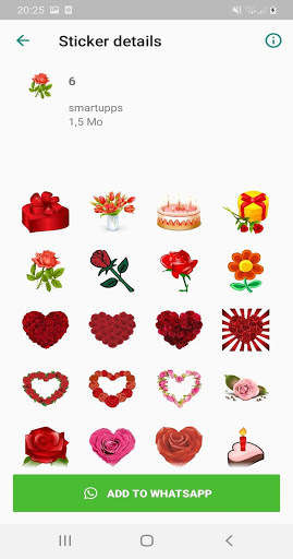 🌹 Roses 🌹 stickers (WAStickerApps) screenshot 3