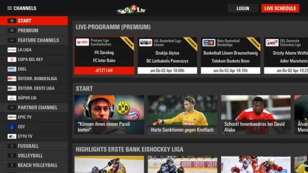 LAOLA1.tv Android TV screenshot 1