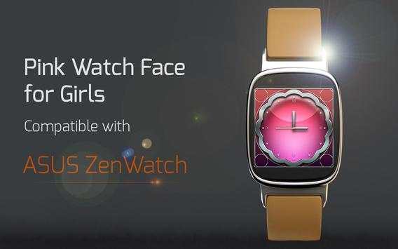 Pink Watch Face for Girls screenshot 2