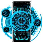 Neon Blue Tech Launcher