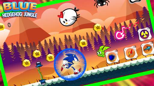 Blue Hedgehog Dash Runner 2021 скриншот 1