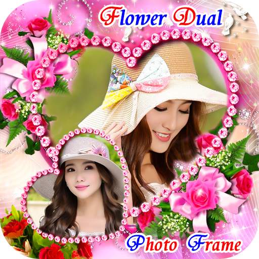 Flower Dual Photo Frame 1.3