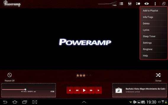 Poweramp Skin Red Dark Leather screenshot 6