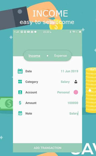 My Money Income/Expense Recorder Free 2019 screenshot 1