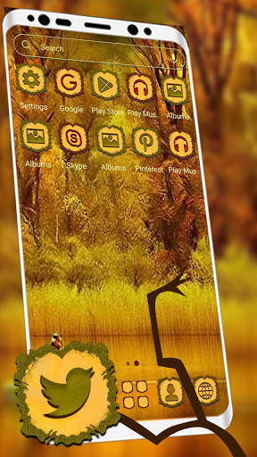 Yellow River Boating Launcher Theme screenshot 4