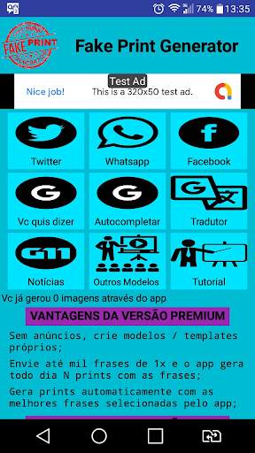 Fake Print Generator - For Social Networks screenshot 1