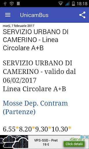 Unicam Bus Camerino Orari screenshot 4