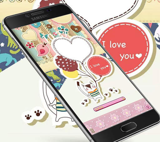 Pink wallpaper, small fox Tourism World Theme screenshot 4