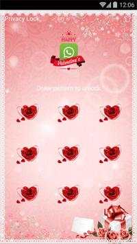 AppLock Theme - Love Roses 3 تصوير الشاشة