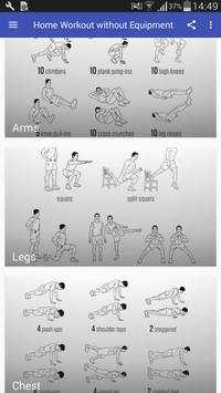 Home Workout without Equipment screenshot 1