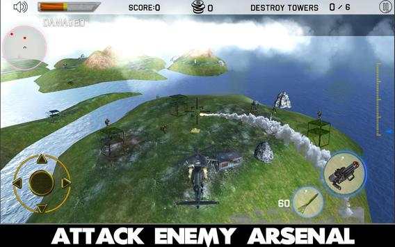 Gunship Helicopter Game 3D screenshot 3