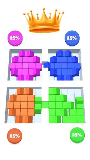 Color Blocks vs Blocks 3D - Blocks battle screenshot 5