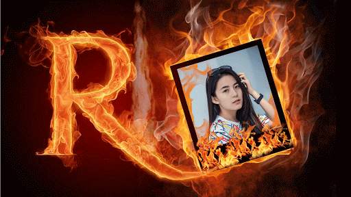 Fire Text Photo Frame Editor screenshot 5