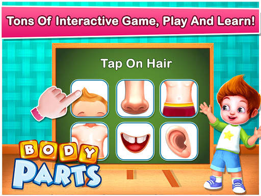 Human Body Parts - Preschool Kids Learning Games screenshot 2