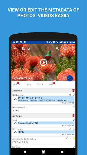 EXIF Pro - ExifTool for Android - Edit photo GPS screenshot 3