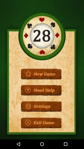 28 Card Game (Twenty Eight) screenshot 1