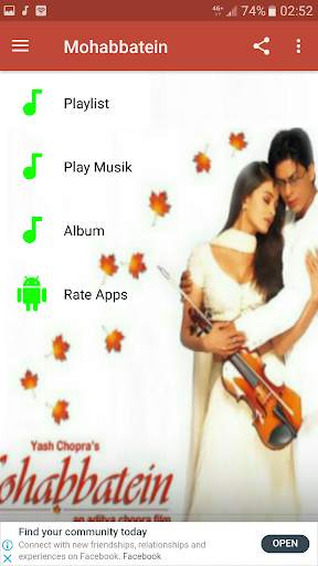 Mohabbatein mp3 Offline screenshot 1