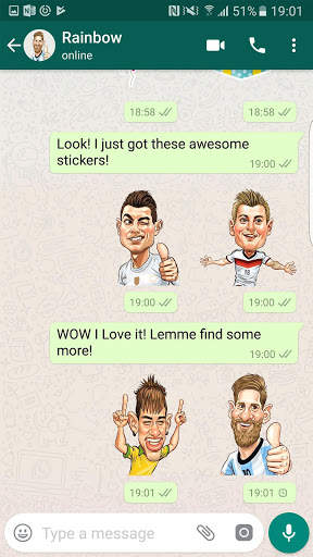 Football Star Stickers for WhatsApp, WAStickerApps screenshot 3