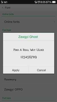 Zawgyi Ghost screenshot 1