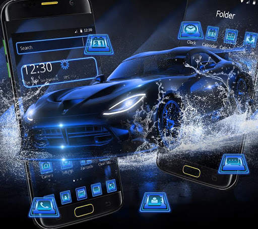 Neon Racing Sports Car Theme screenshot 4