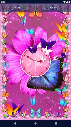 Neon Butterflies Wallpaper screenshot 3